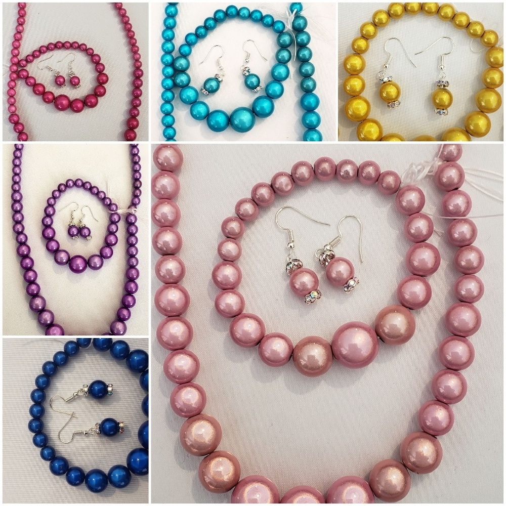 MIRACLE BEAD NECKLACE/EARRINGS/BRACELET SETS